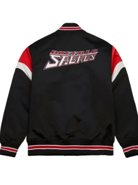 Buffalo Sabres Bomber Black Jacket Back