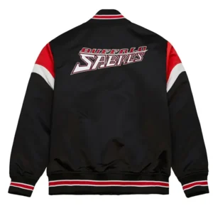 Buffalo Sabres Bomber Black Jacket Back