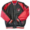 Buffalo Sabres Leather Bomber Full Snap Jacket