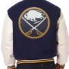 Buffalo Sabres Varsity Wool Jacket Back