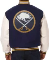Buffalo Sabres Varsity Wool Jacket Back