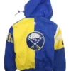 Buffalo Sabres Vintage Blue Hooded Jacket Back