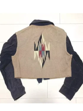 Buy 1930 40s Chimayo Jacket Vintage Blanket Sports Beige Navy Sale