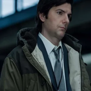 Buy Adam Scott Severance TV Series Mark Scout Green Hooded Jacket