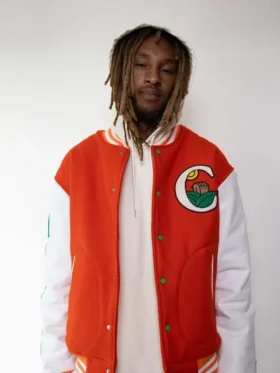 Buy Anwar Carrots x Walmart Red White Varsity Jacket sale