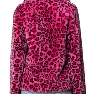 Buy High Potential S01 Kaitlin Olson Pink Leopard Print Jacket