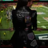 Buy Jordon Hudson Super Bowl LIX Black Leather Jacket Sale