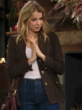 Buy Summer Newman The Young And The Restless Wool Blazer