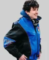 Buy Timothee Chalamet New York Knicks Vintage Leather Jacket site