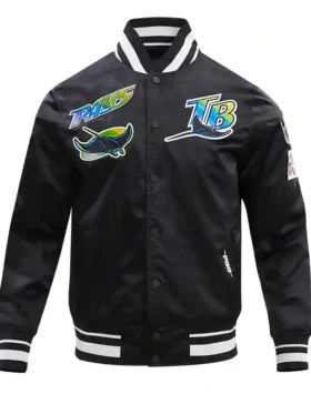 CLASSIC MENS RIB SATIN TAMPA devil rays jacket