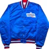 Capitals Satin Full Snap Blue Jacket