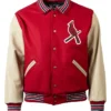 Cardinals Bomber Full Snap Wool Jacket