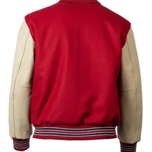 Cardinals Bomber Full Snap Wool Jacket Back