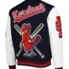 Cardinals Letterman Wool Varsity Jacket Back