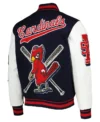 Cardinals Letterman Wool Varsity Jacket Back