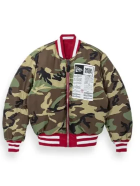 Cardinals Red Satin Ma 1 Bomber Jacket