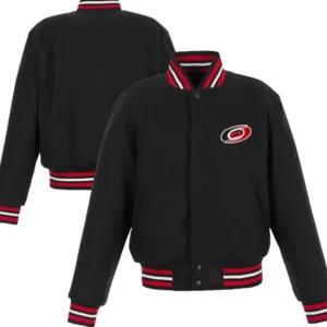 Carolina Hurricanes Black Varsity Jacket