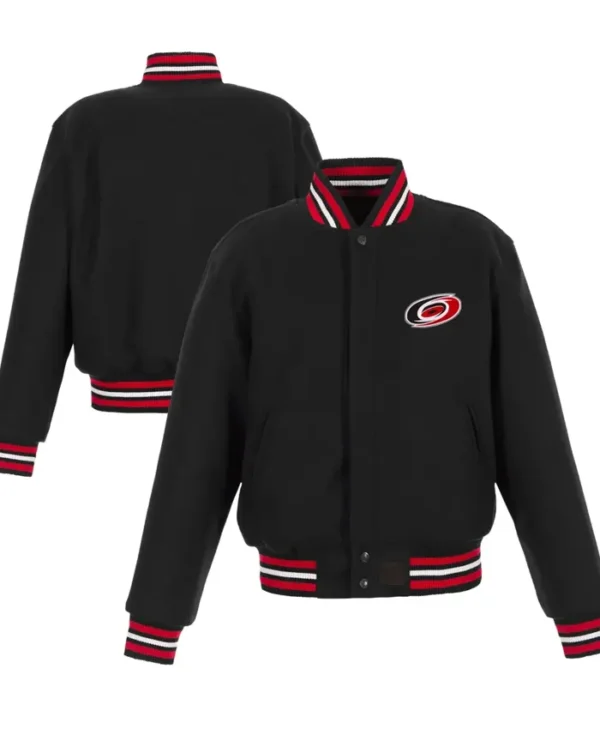 Carolina Hurricanes Black Varsity Jacket