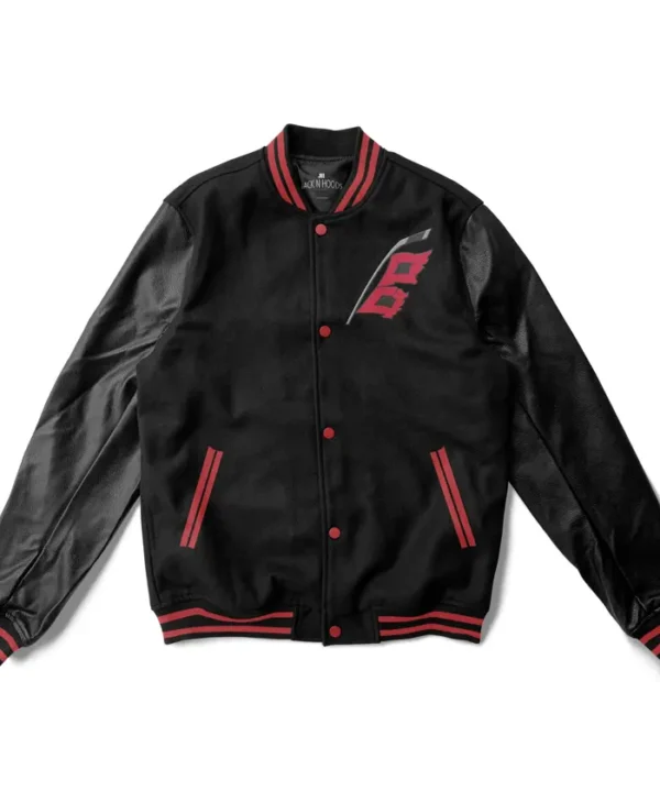 Carolina Hurricanes Black Wool Varsity Jacket