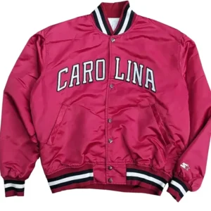 Carolina Satin Full Snap Bomber Jacket