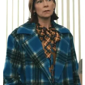 Carrie Preston Elsbeth S02 Blue Trench Coat
