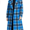 Carrie Preston Elsbeth S02 Blue Trench Coat For Sale