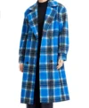 Carrie Preston Elsbeth S02 Blue Trench Coat For Sale