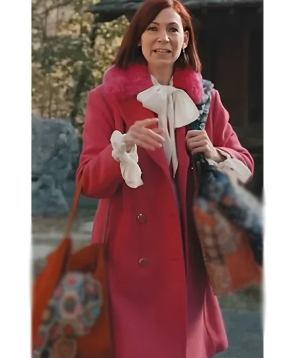 Carrie Preston Elsbeth S02 Pink Coat For Sale