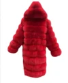 Carrie Preston Elsbeth S02 Red Fur Coat For Sale