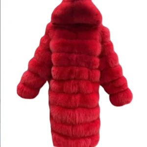 Carrie Preston Elsbeth S02 Red Fur Coat For Sale