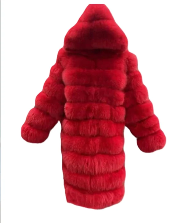 Carrie Preston Elsbeth S02 Red Fur Coat For Sale