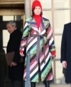 Carrie Preston Elsbeth S02 Snakeskin Coat