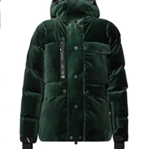 Cedric Bellanger SUPER MALES Green Puffer Jacket For Sale