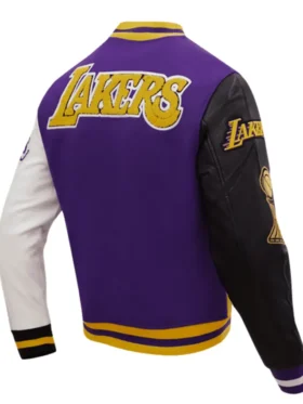 Championship Varsity Wool lakers varsity jacket Back