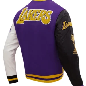 Championship Varsity Wool lakers varsity jacket Back