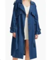 Chanelle Apple Cider Vinegar Denim Trench Coat For Sale