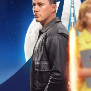 Channing Tatum Fly Me To The Moon Black Jacket For Sale
