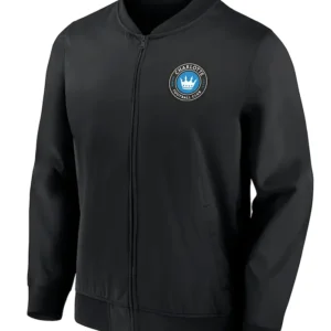 Charlotte FC Black Bomber Zipper Jacket