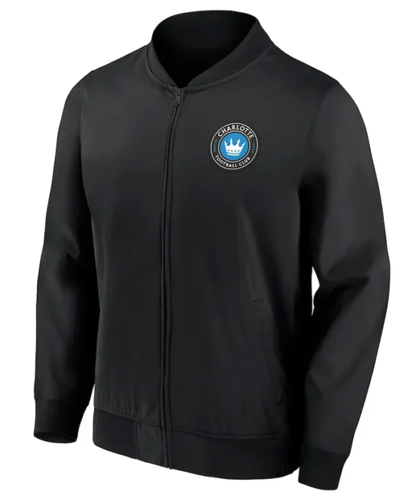 Charlotte FC Black Bomber Zipper Jacket