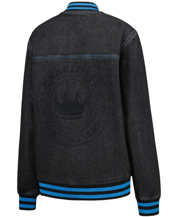 Charlotte FC Jean Bomber Jacket Back