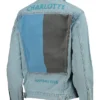 Charlotte FC Jean Ful Snap Bomber Jacket Back