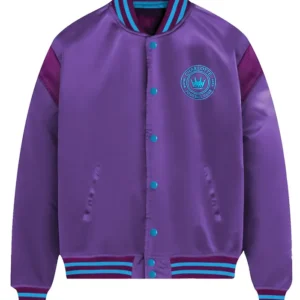 Charlotte FC Purple Full Snap Bomber Jacket