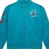 Charlotte Hornets Blue Bomber Zipper Jacket
