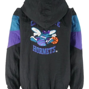 Charlotte Hornets Starter Jacket Pullover Back