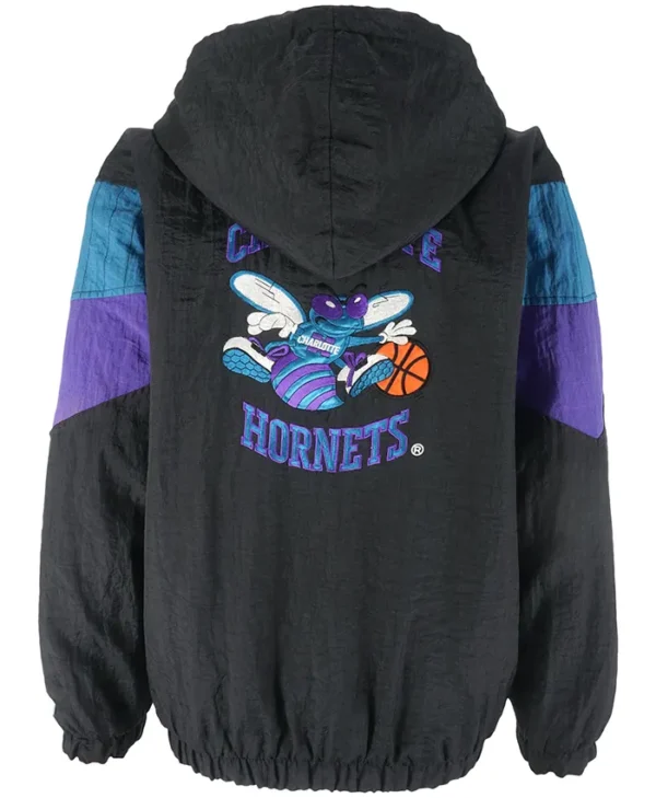 Charlotte Hornets Starter Jacket Pullover Back