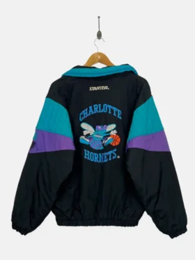 Charlotte Hornets Vintage Starter Jacket Back