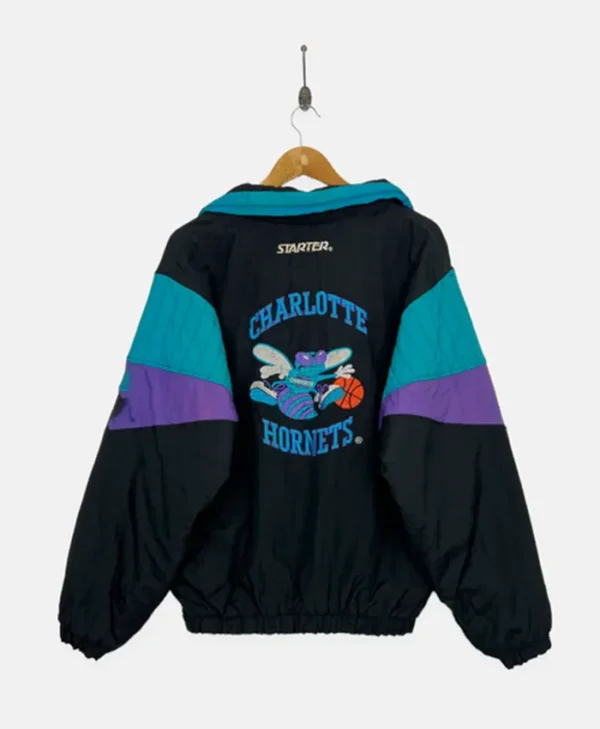 Charlotte Hornets Vintage Starter Jacket Back