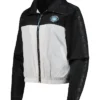 Charlotte White And Black Bomber Jacket