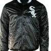 Chicago Black Vintage Starter White Sox Satin Jacket 1