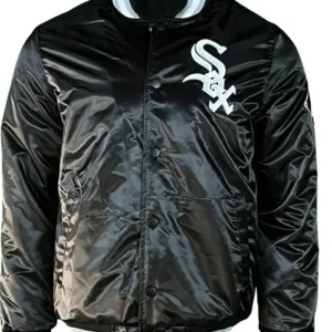 Chicago Black Vintage Starter White Sox Satin Jacket 1